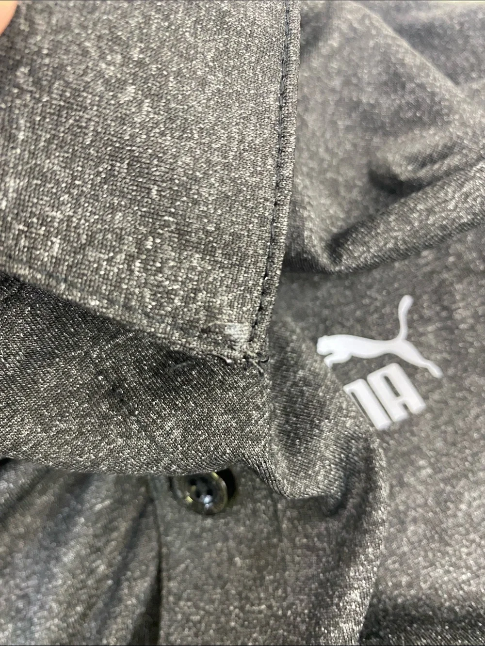 Puma Kids Polo Black Heather Size L (14-16)
